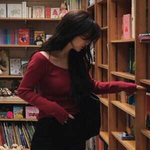 Korean Off the shoulder sweater